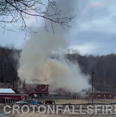 Barn fire on Titicus Road, 03/12/25