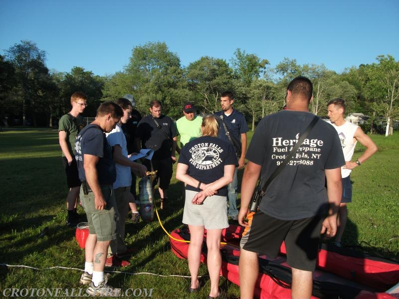 Marine operations training on Peach Lake