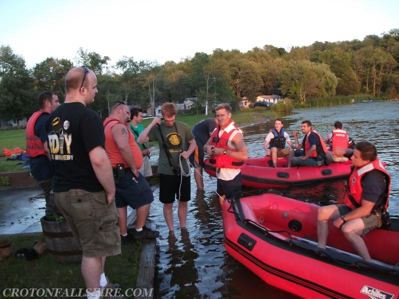 Marine operations training on Peach Lake