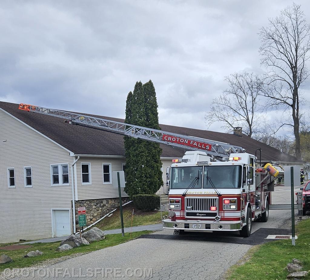 Ladder 67 at a special detail at Bloomerside Pavilion, 04/05/24