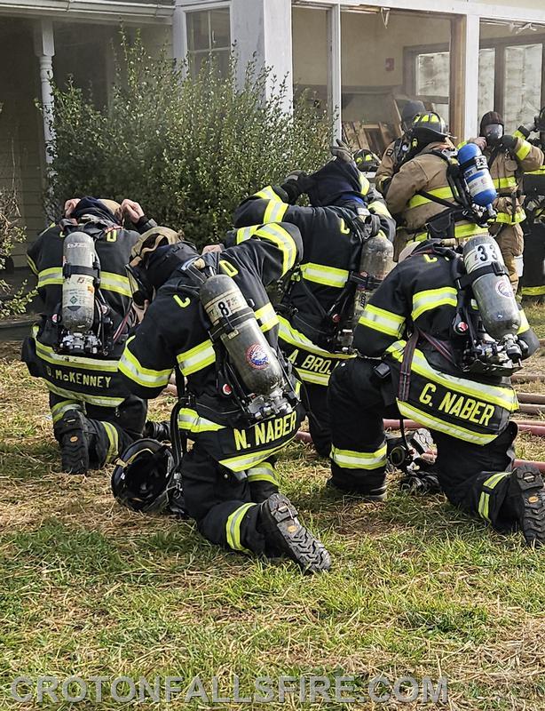 Training at an acquired structure on Mills Road, 09/13/25
