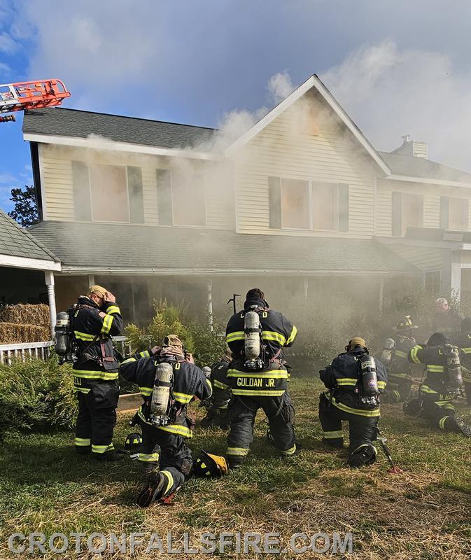 Training at an acquired structure on Mills Road, 09/13/25