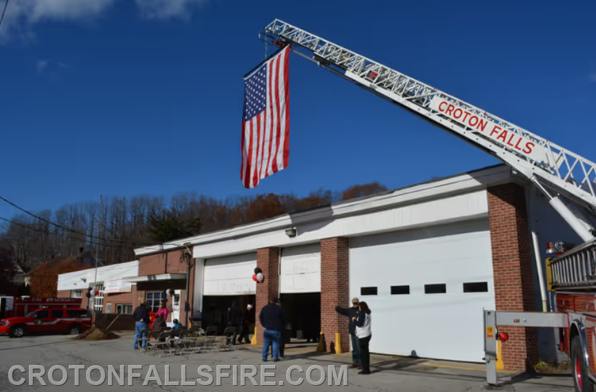 Groundbreaking ceremony for the Croton Falls firehouse renovation, 11/15/14