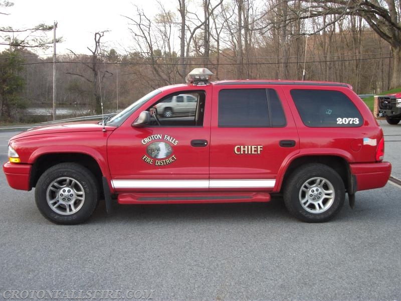 Former Chief's Car; 2003 Dodge Durango/Gowans Knight in service between 2003-2015
