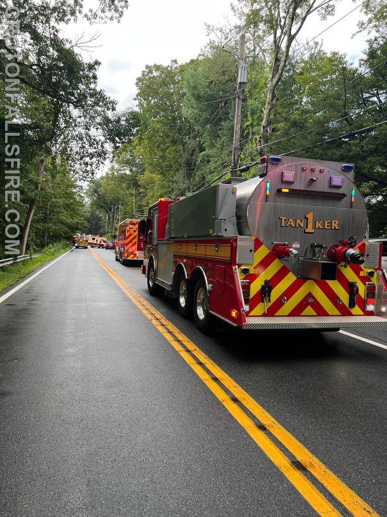 Structure Fire on Salem Road in Pound Ridge