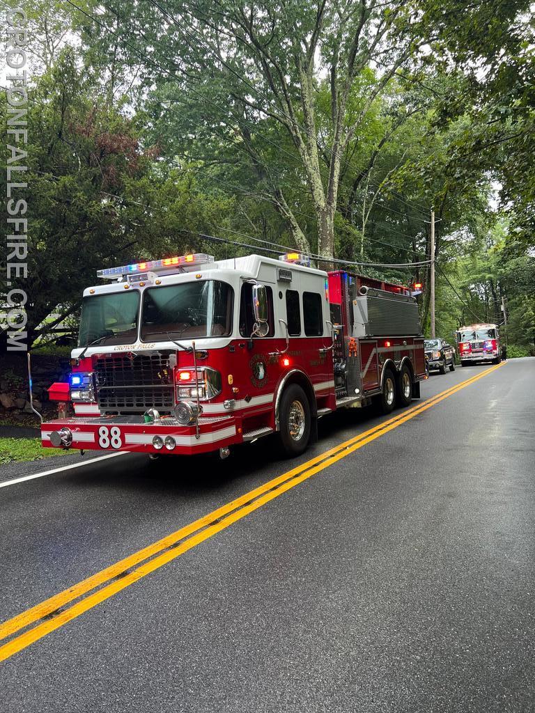 Structure Fire on Salem Road in Pound Ridge